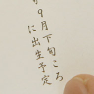 出産の記念に