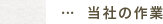 当社の作業